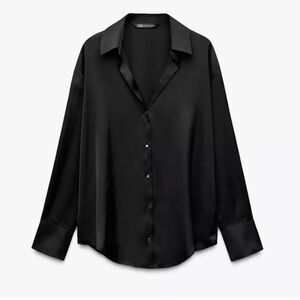 Zara Satin Effect Top NWT